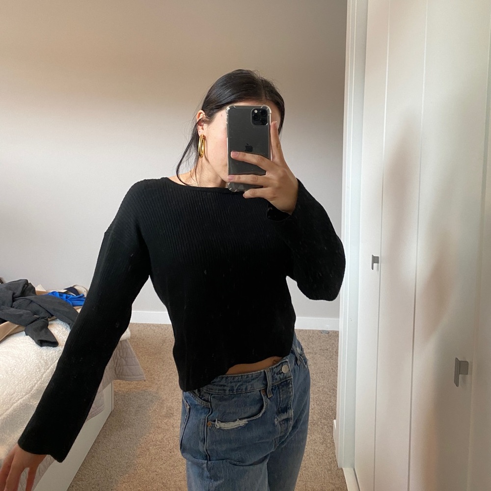 Top shop black long sleeve